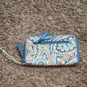 Vera Bradley Travel Organizer In Capri Blue Wallet.